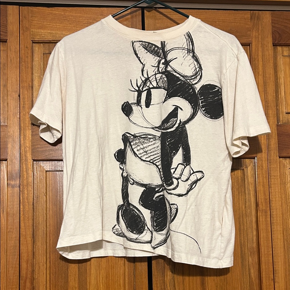 H&M Minnie Mouse Graphic Tee - Cream